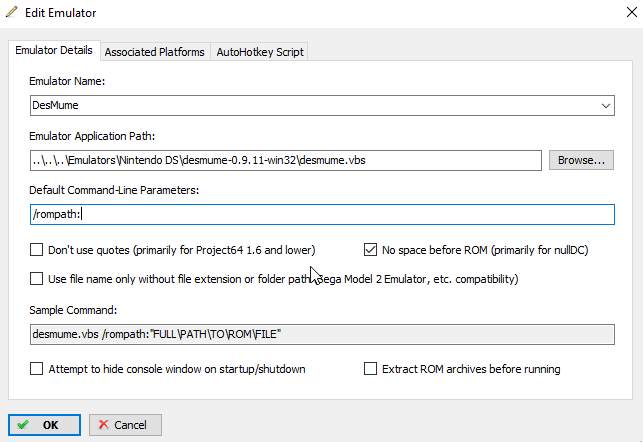 Script To Launch Desmume In Fullscreen Automatically With Launchbox Third Party Applications And Plugins Released Launchbox Community Forums