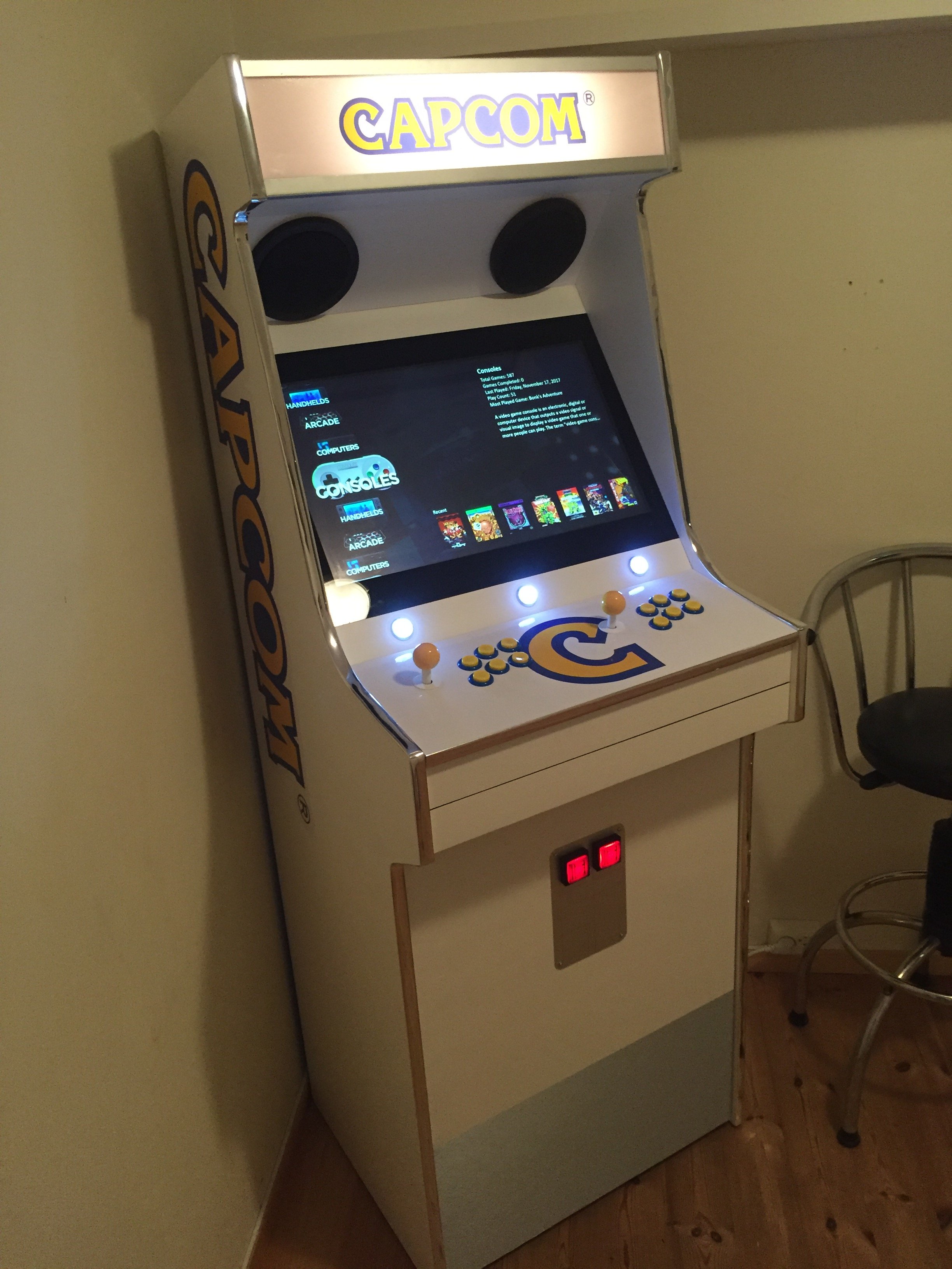 Capcom Arcade Cabinet With Launchbox