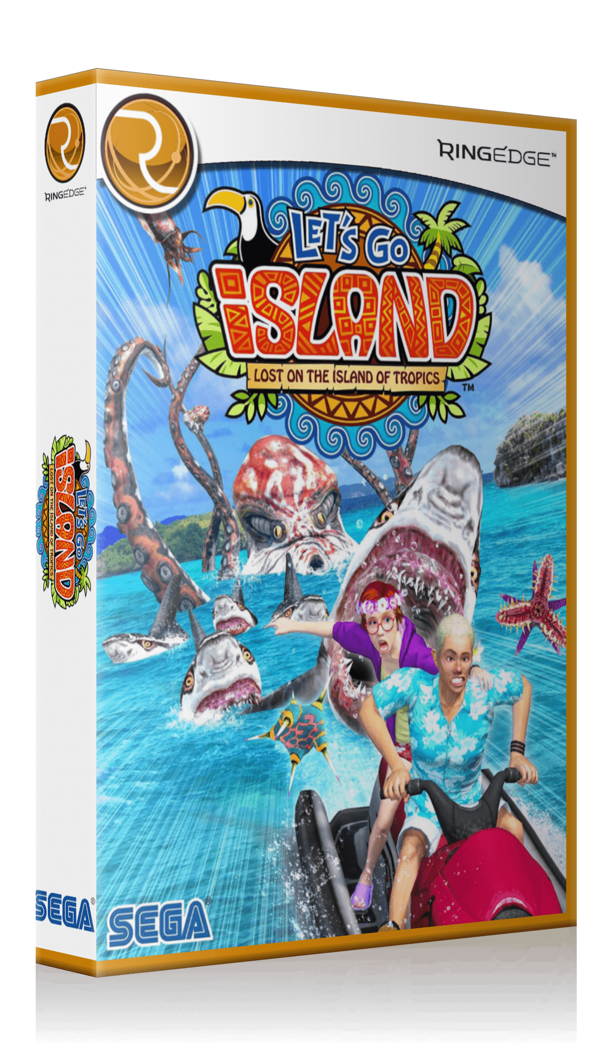 Sega RingEdge/Wide 3D Cases, Single Cover and Dual Cover