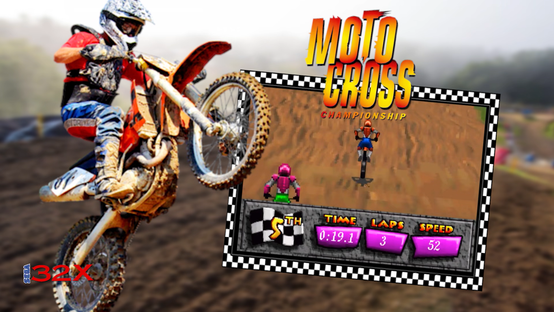 Moto Cross Original - Sega 32x - Sebo dos Games - 10 anos!