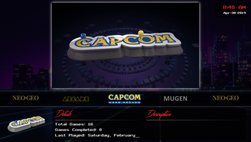 More information about "Capcom Home Arcade - Clear Logo"