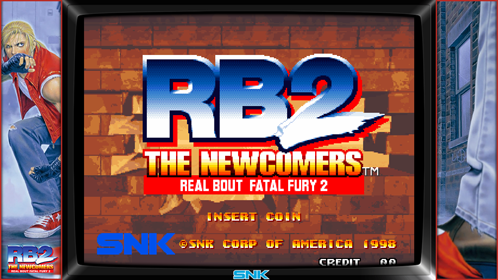 Fatal Fury 2 Arcade Marquee - 4.44 x 5.44 - Arcade Marquee Dot Com