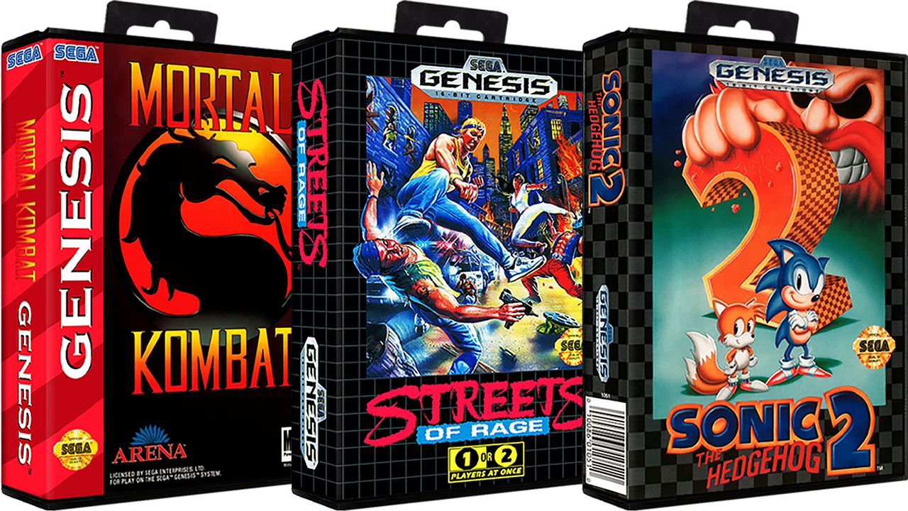 Sega Genesis USA NoIntro Art Pack (3D Boxes, 2D Carts, Logos) Sega