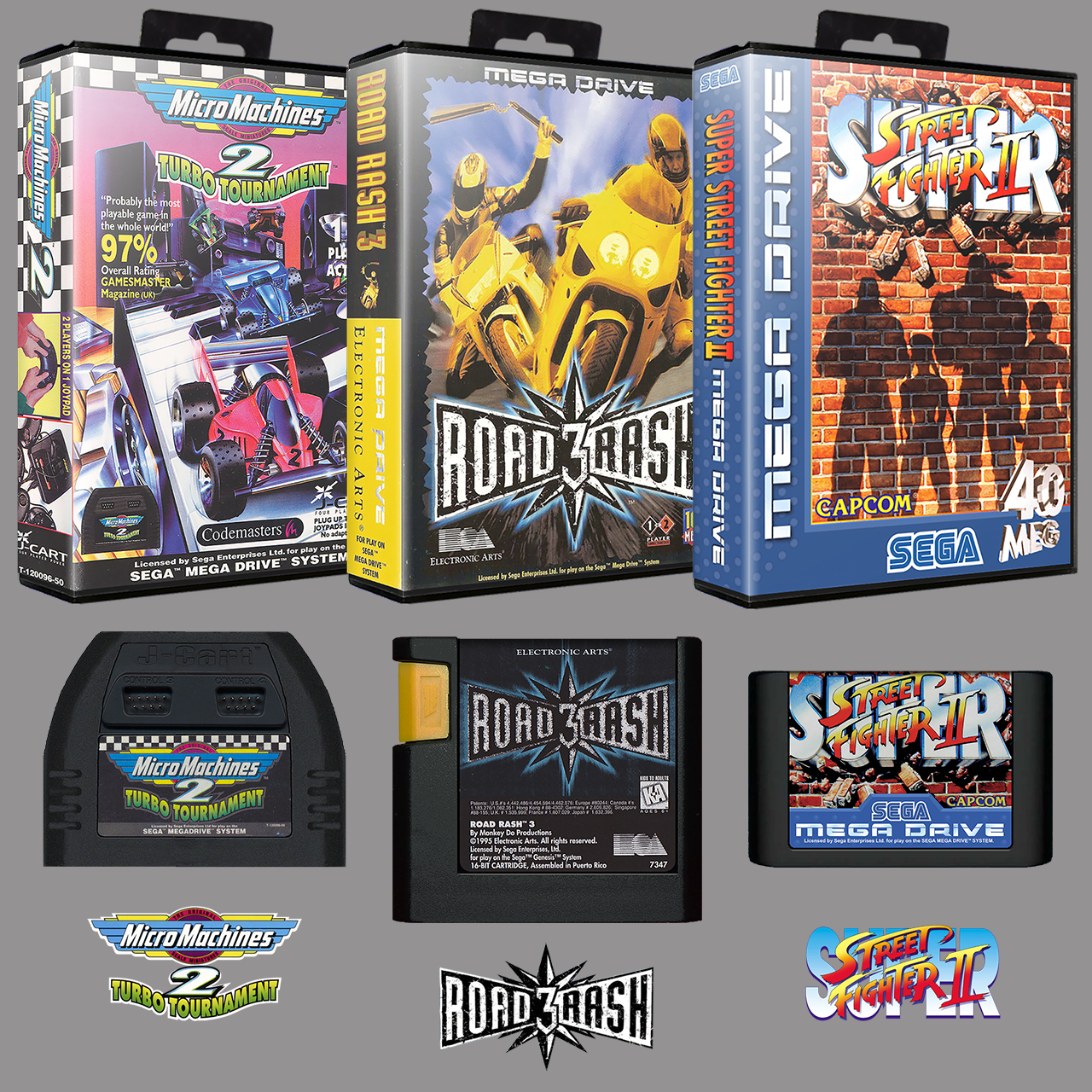 More information about "Sega Mega Drive Europe No-Intro Art Pack (3D Boxes, 2D Carts, Logos)"