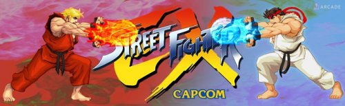 More information about "Street Fighter EX - (SFEX ) Arcade Marquee"