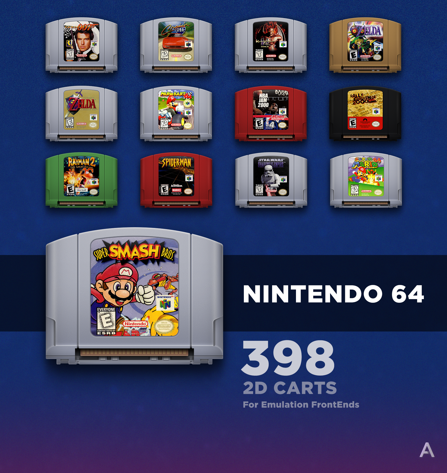 More information about "Nintendo 64 (2D Carts) [ArcDragon]"