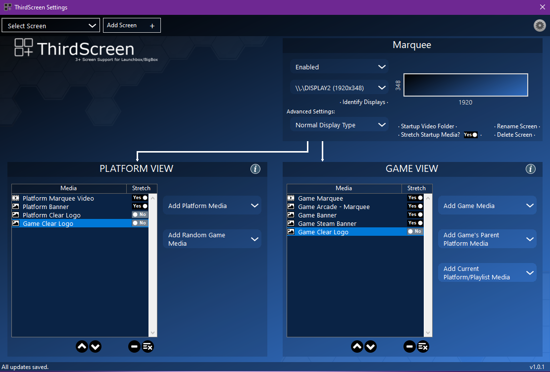 More information about "ThirdScreen Plugin for Platform Video Marquees, 3+ Screen Support, and more"