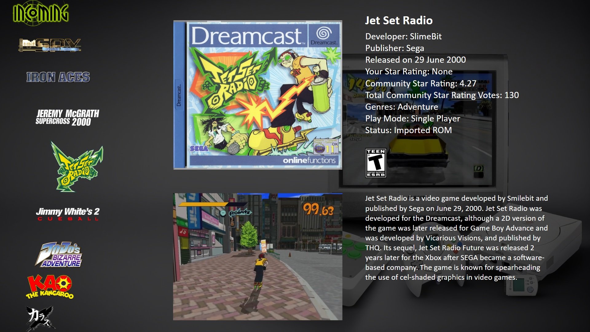 Buy SEGA Dreamcast Jojo's Bizarre Adventure Import