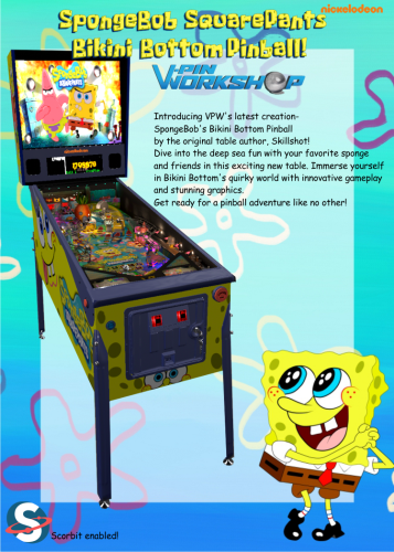 More information about "SpongeBob SquarePants Bikini Bottom Pinball (VPW 2023) flyer"