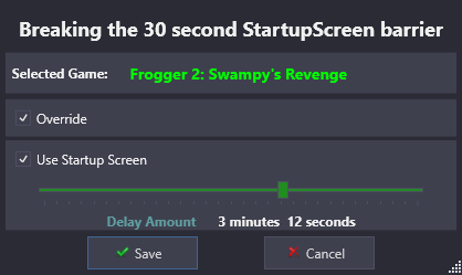 More information about "Startup Screen Load Delay: greater than 30 seconds"
